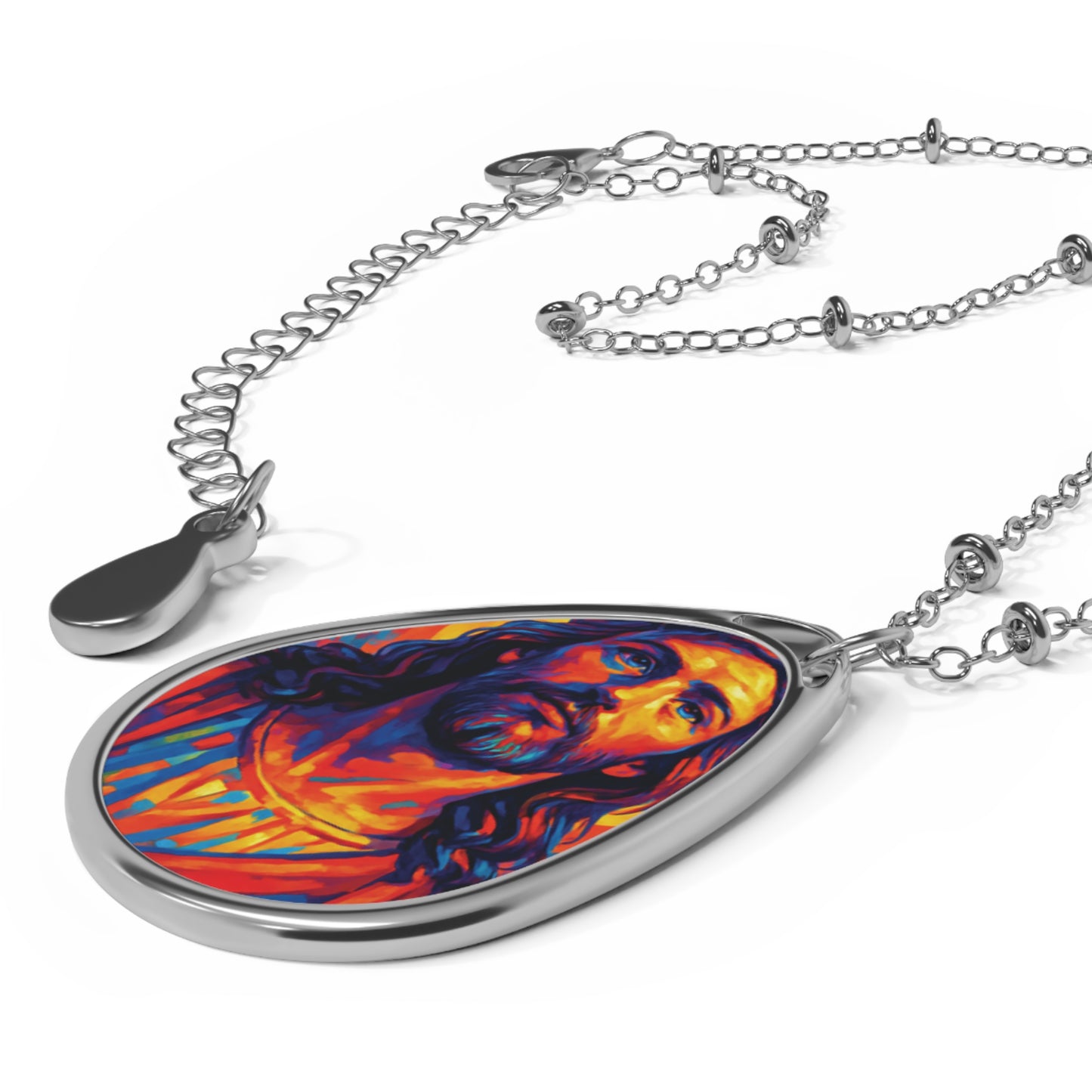 Necklace Jesus Oval