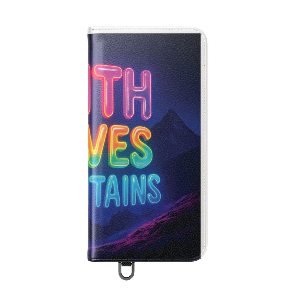 Vibrant Faith Flip Cases with Neon Design, Perfect for Gifts, Inspirational Phone Cover, Trendy Accessory, Motivational Quote Case