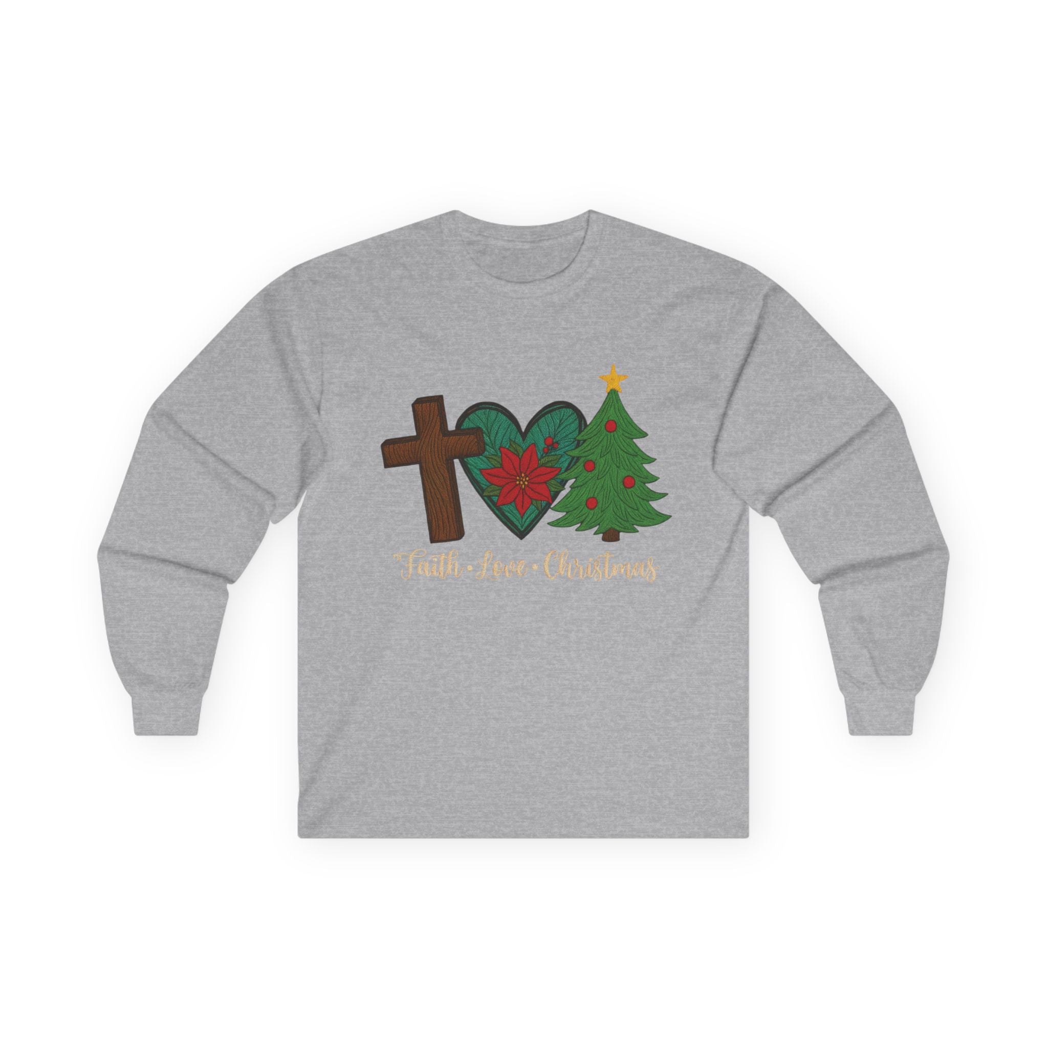 Faith Love Christmas Long Sleeve Tee