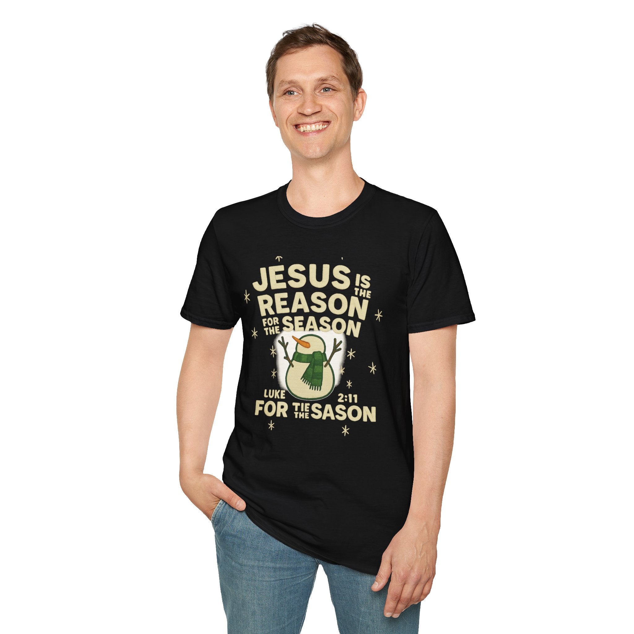 Jesus Is the Reason for the Season Snowman Christmas T-Shirt