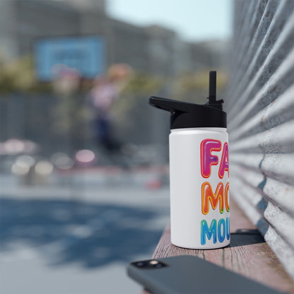 "Faith moves mountains" Stainless Steel Water Bottle - You Are Enough | Eco-Friendly Hydration, Fitness, Gift for Wellness, Inspirational Travel
