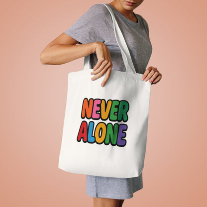 Tote Bag - 'Never Alone with Jesus' Design