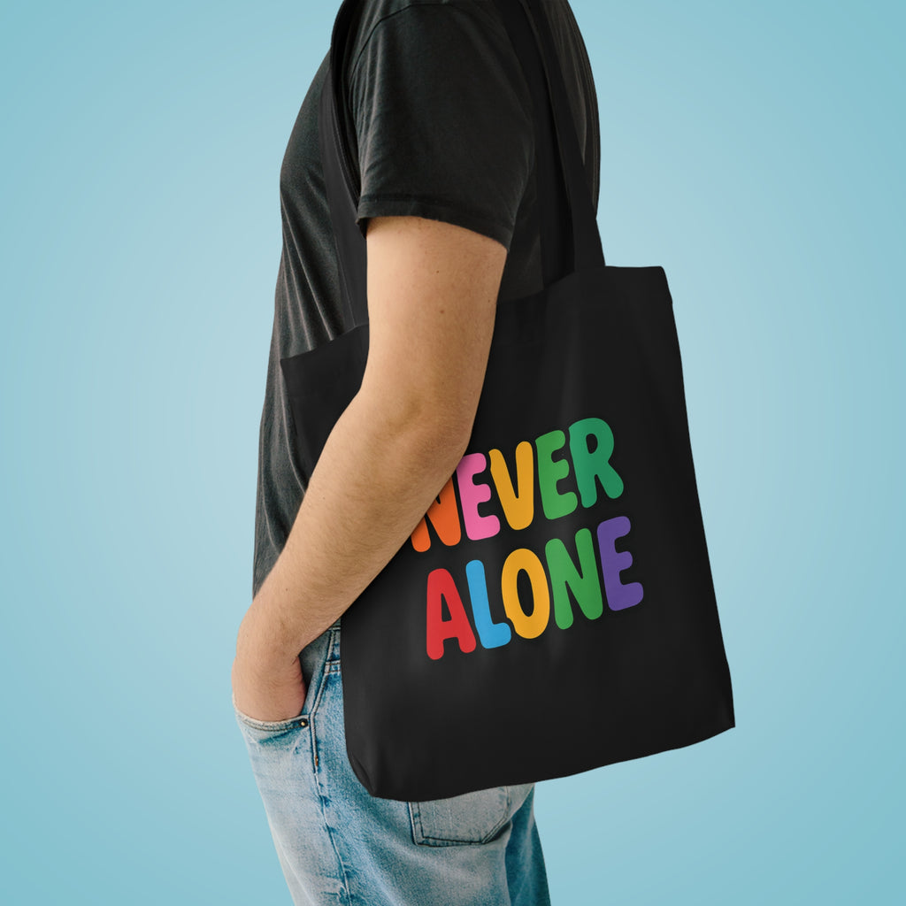 Tote Bag - 'Never Alone with Jesus' Design