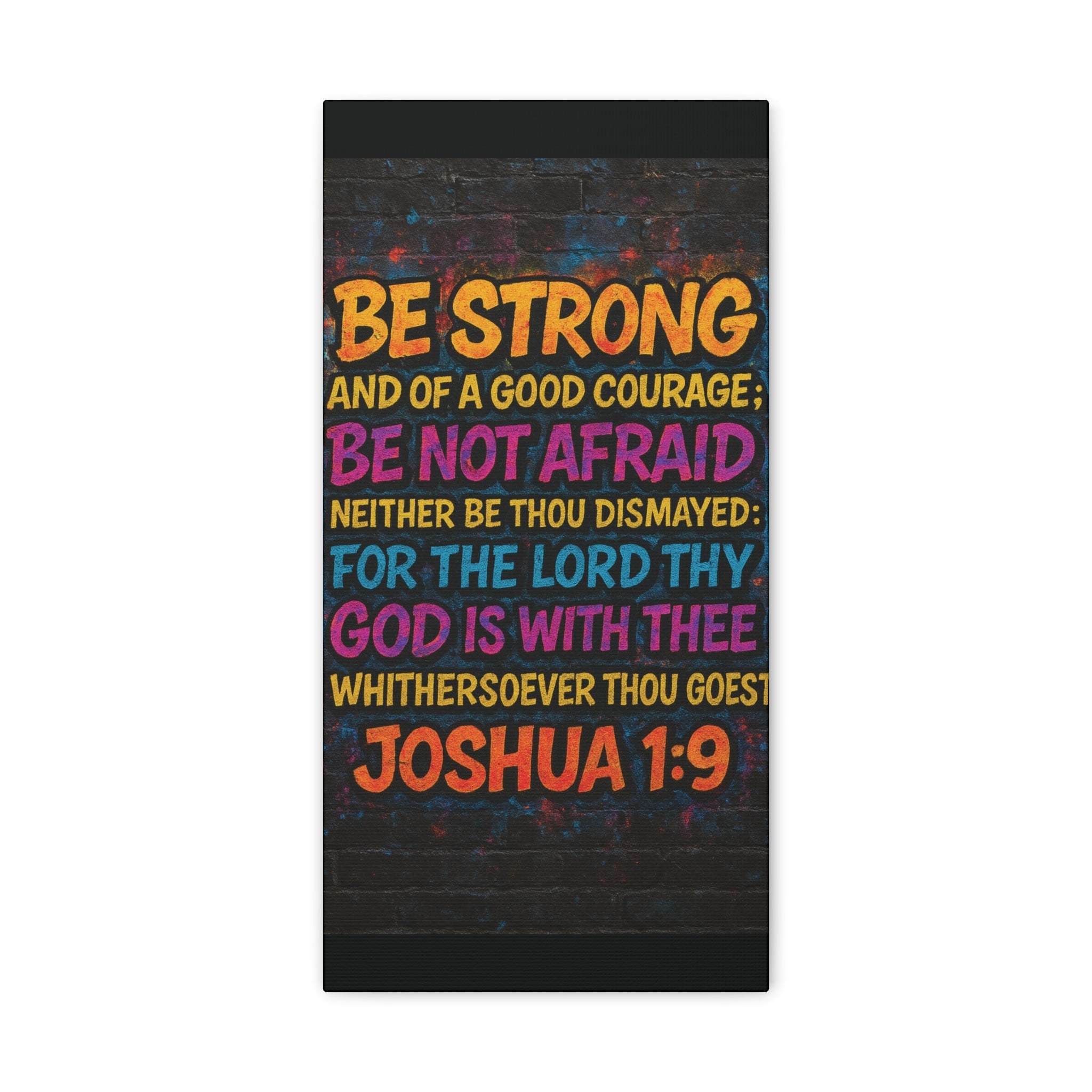 Canvas Print - Joshua 1:9 Bible Verse