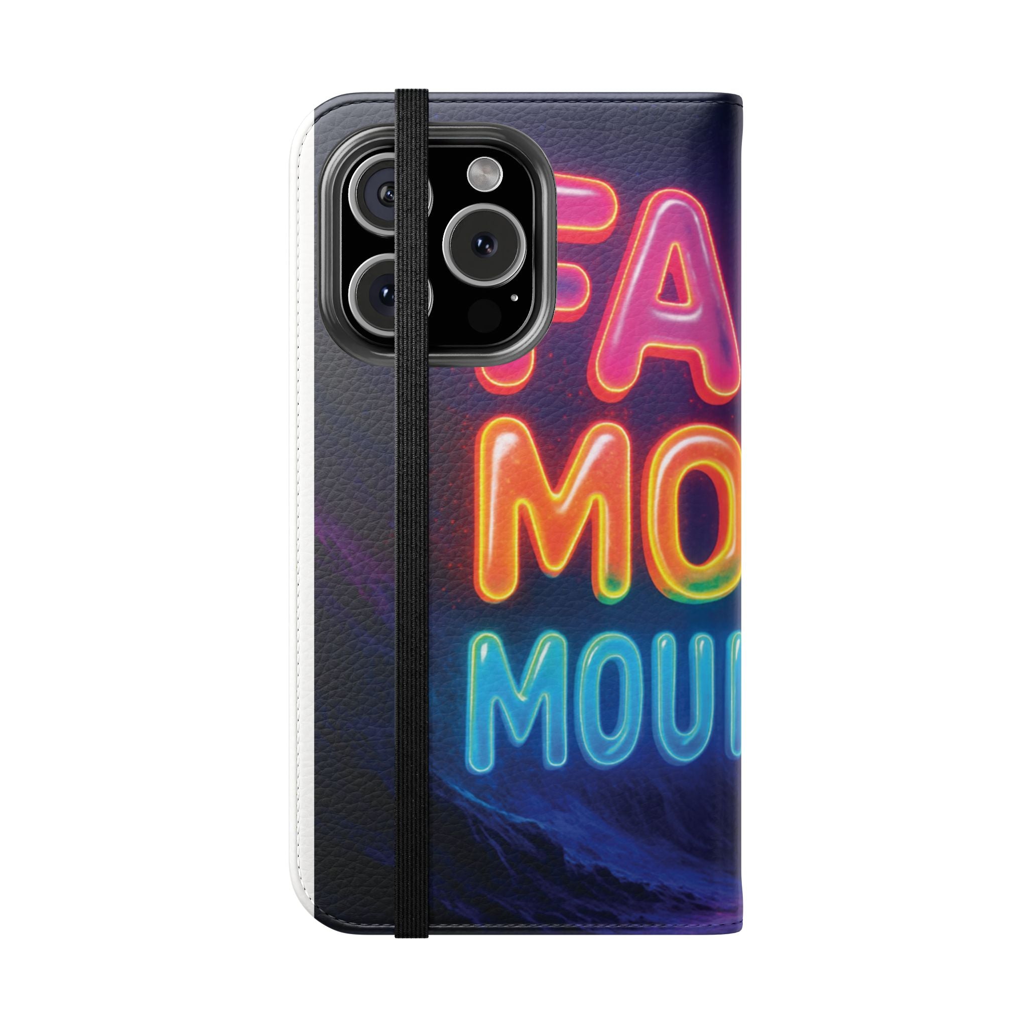 Vibrant Faith Flip Cases with Neon Design, Perfect for Gifts, Inspirational Phone Cover, Trendy Accessory, Motivational Quote Case