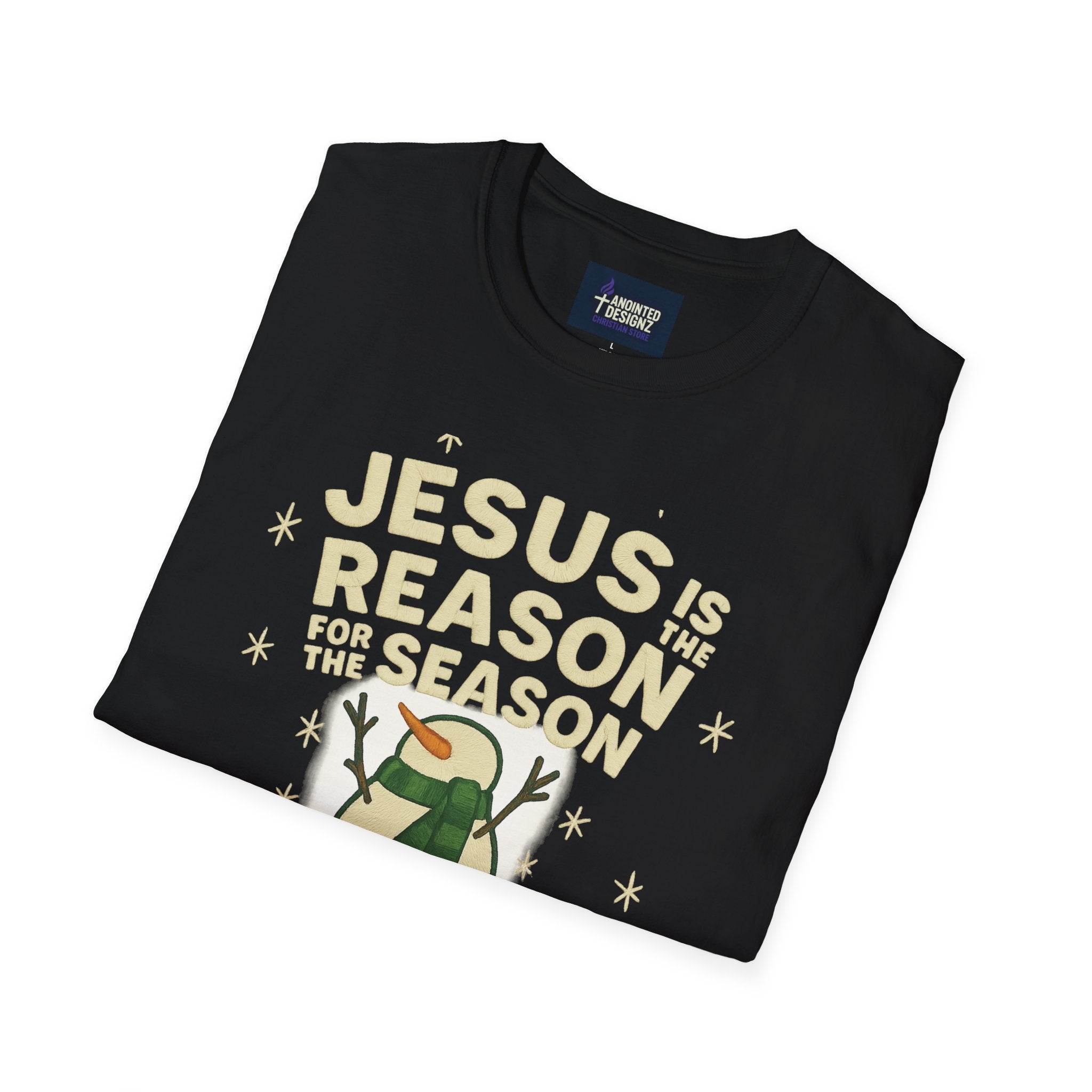 Jesus Is the Reason for the Season Snowman Christmas T-Shirt