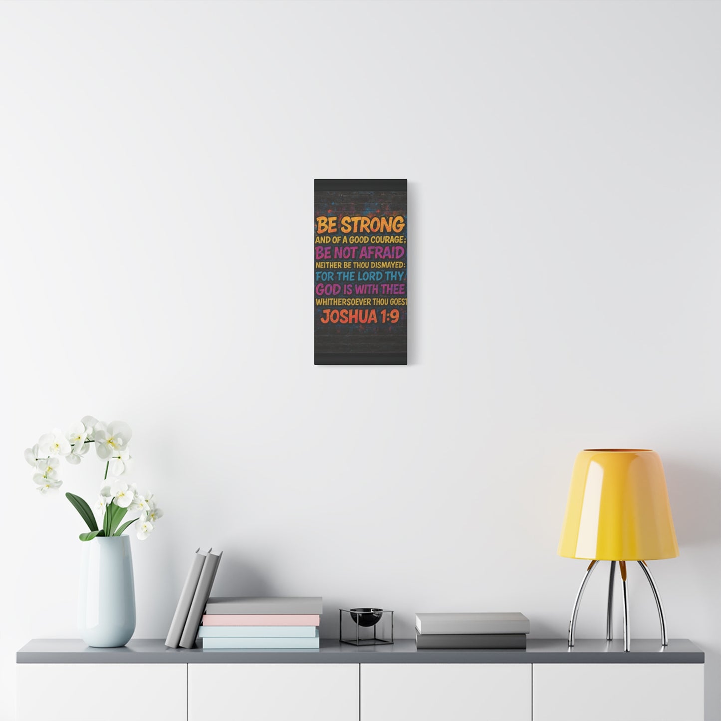 Canvas Print - Joshua 1:9 Bible Verse