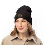 God Is Good Embroidered Knit Beanie