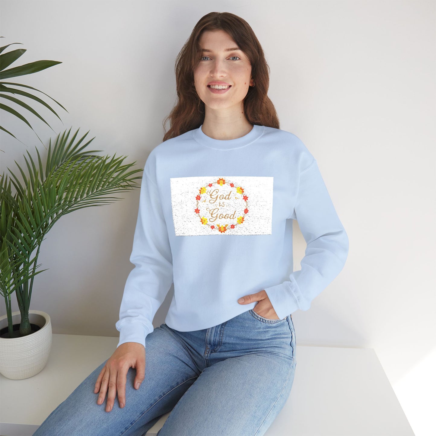 Floral God Is Good Sweatshirt