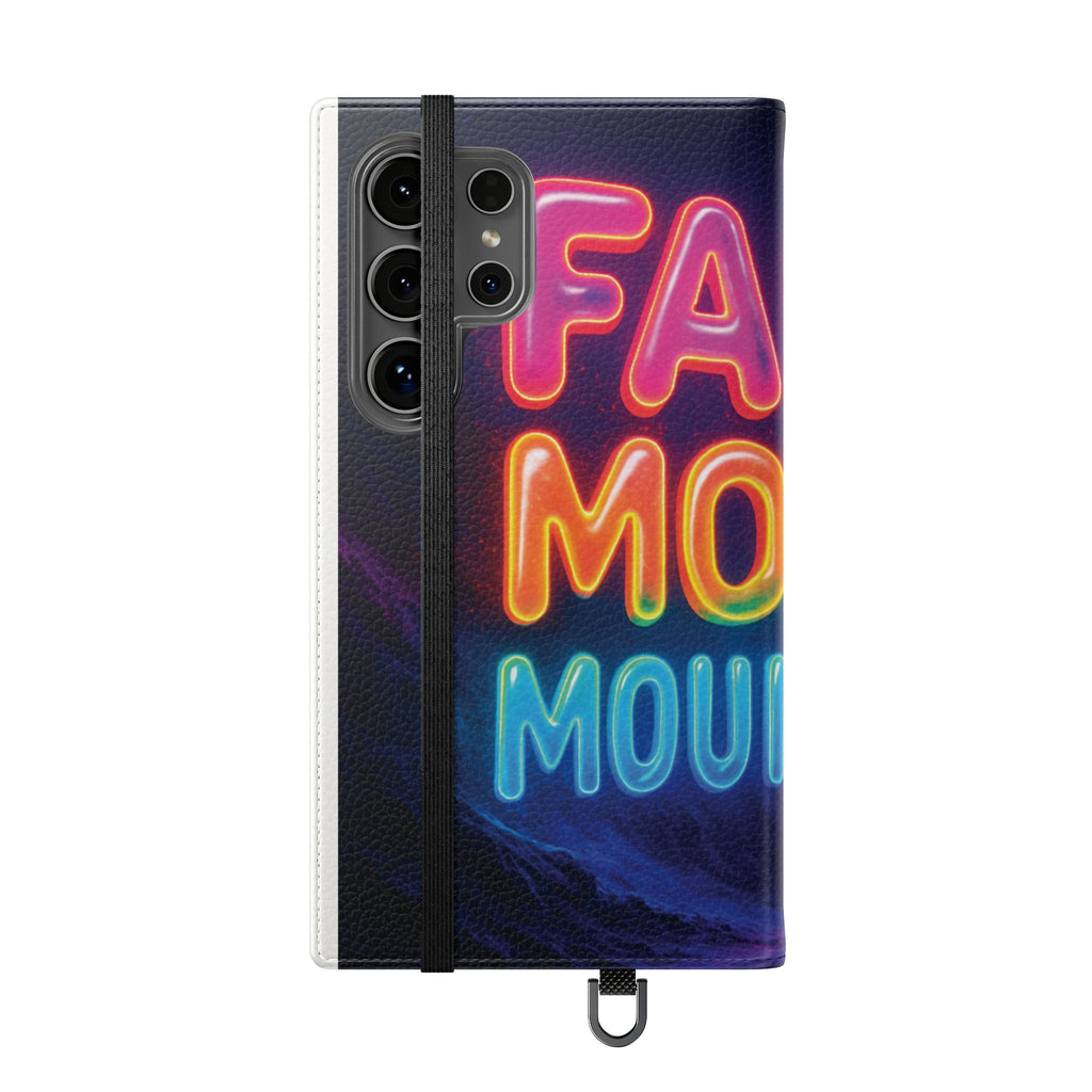 Vibrant Faith Flip Cases with Neon Design, Perfect for Gifts, Inspirational Phone Cover, Trendy Accessory, Motivational Quote Case