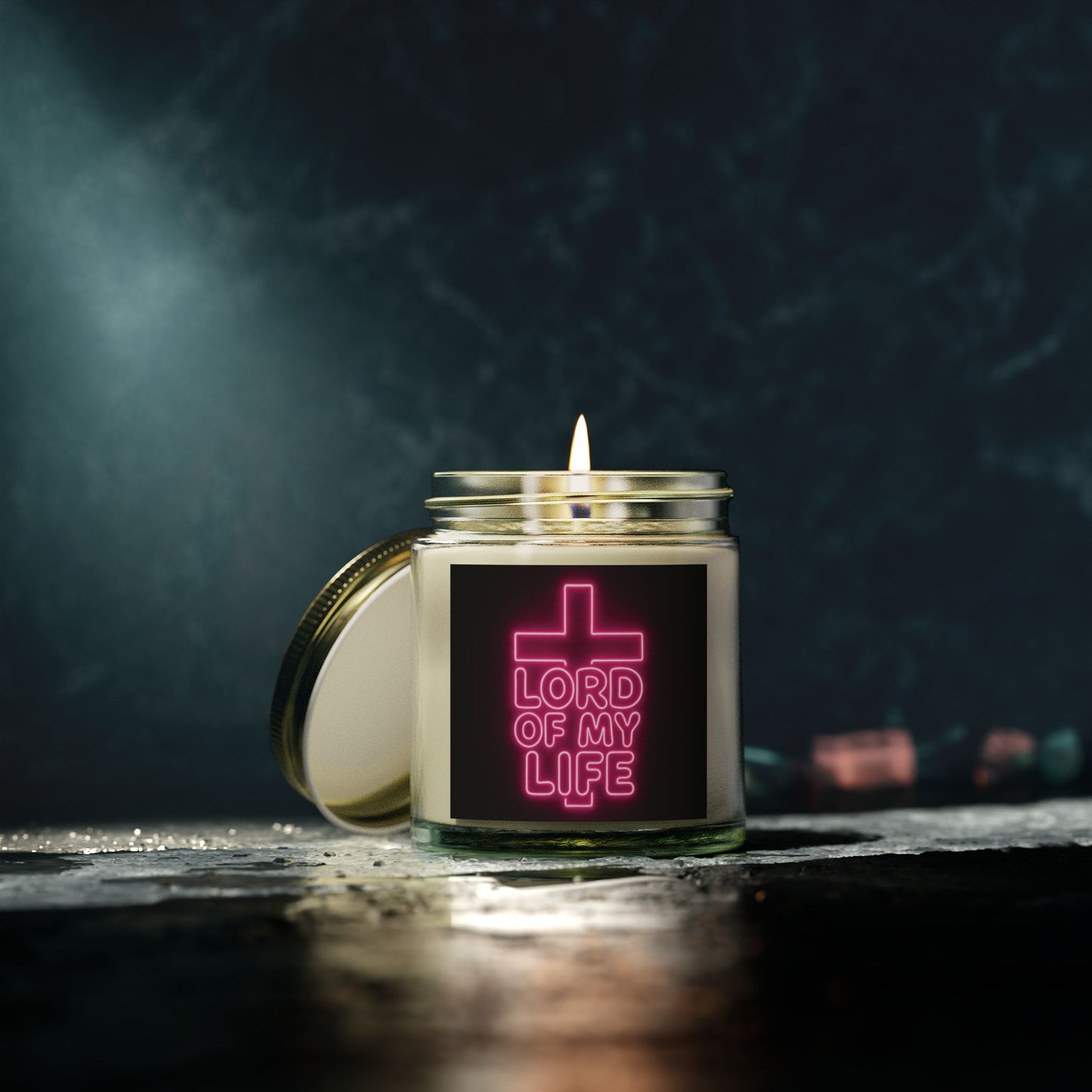 Candle Scented Coconut Apricot Wax Lord of My Life