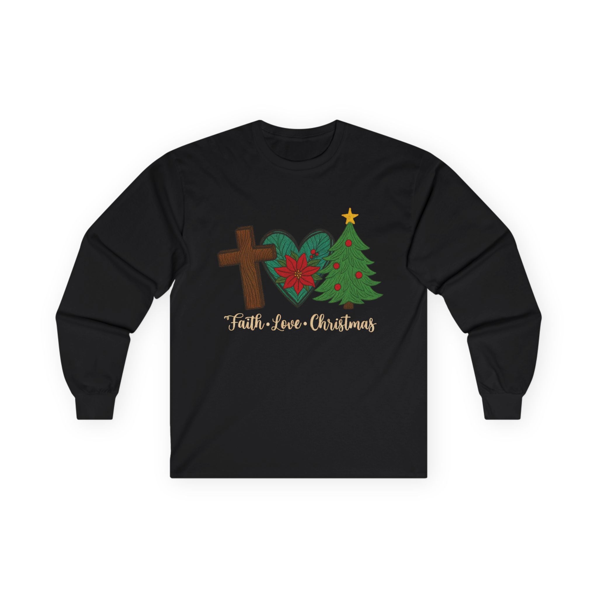 Faith Love Christmas Long Sleeve Tee