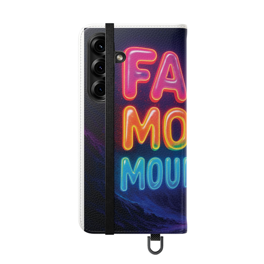 Vibrant Faith Flip Cases with Neon Design, Perfect for Gifts, Inspirational Phone Cover, Trendy Accessory, Motivational Quote Case