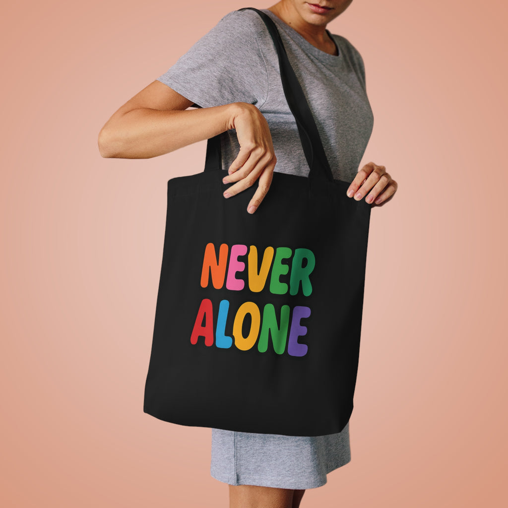 Tote Bag - 'Never Alone with Jesus' Design