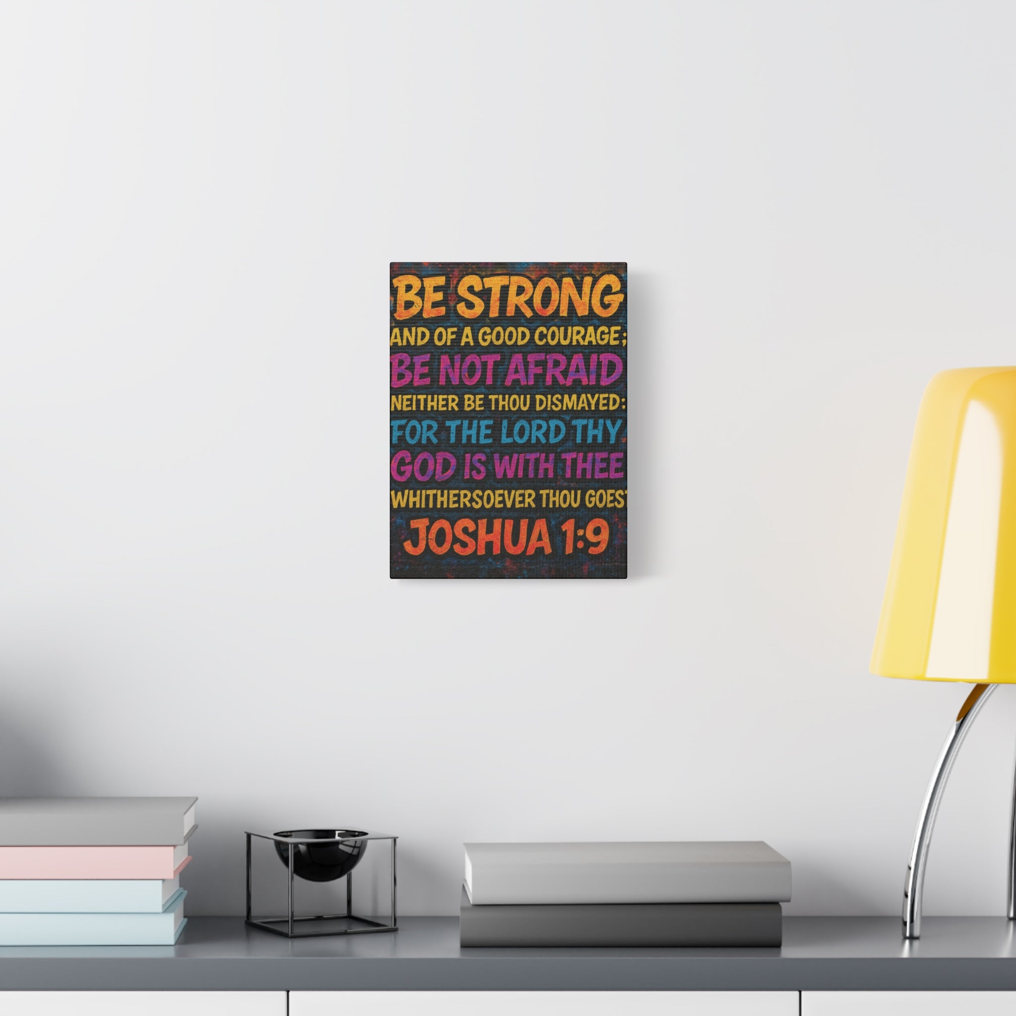Canvas Print - Joshua 1:9 Bible Verse