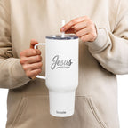 Stylish "Jesus" Insulated Tumbler - 40oz Engraved Drinkware, Perfect for Hot & Cold Beverages, Gift for Coffee Lovers, Jesus Design