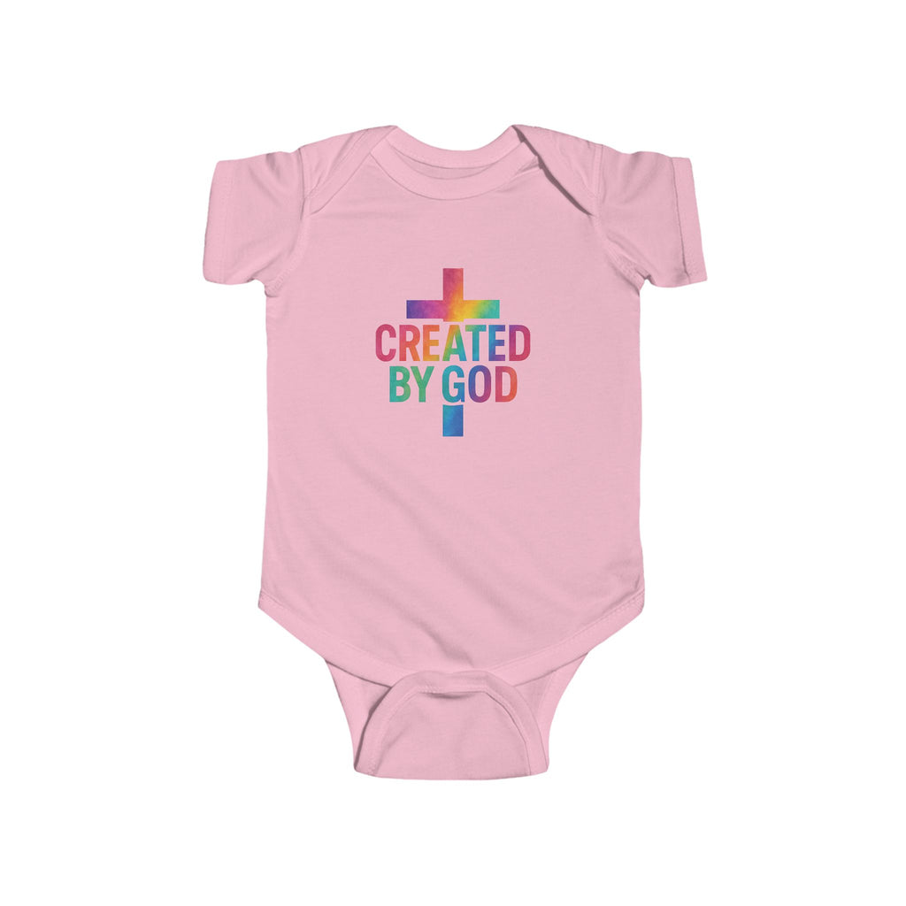 "Created by God "  Infant Bodysuit