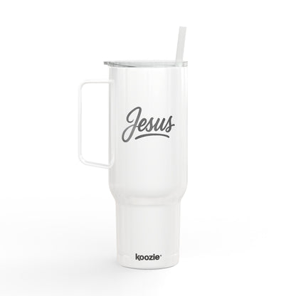 Stylish "Jesus" Insulated Tumbler - 40oz Engraved Drinkware, Perfect for Hot & Cold Beverages, Gift for Coffee Lovers, Jesus Design