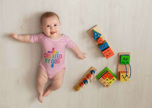 "Created by God "  Infant Bodysuit