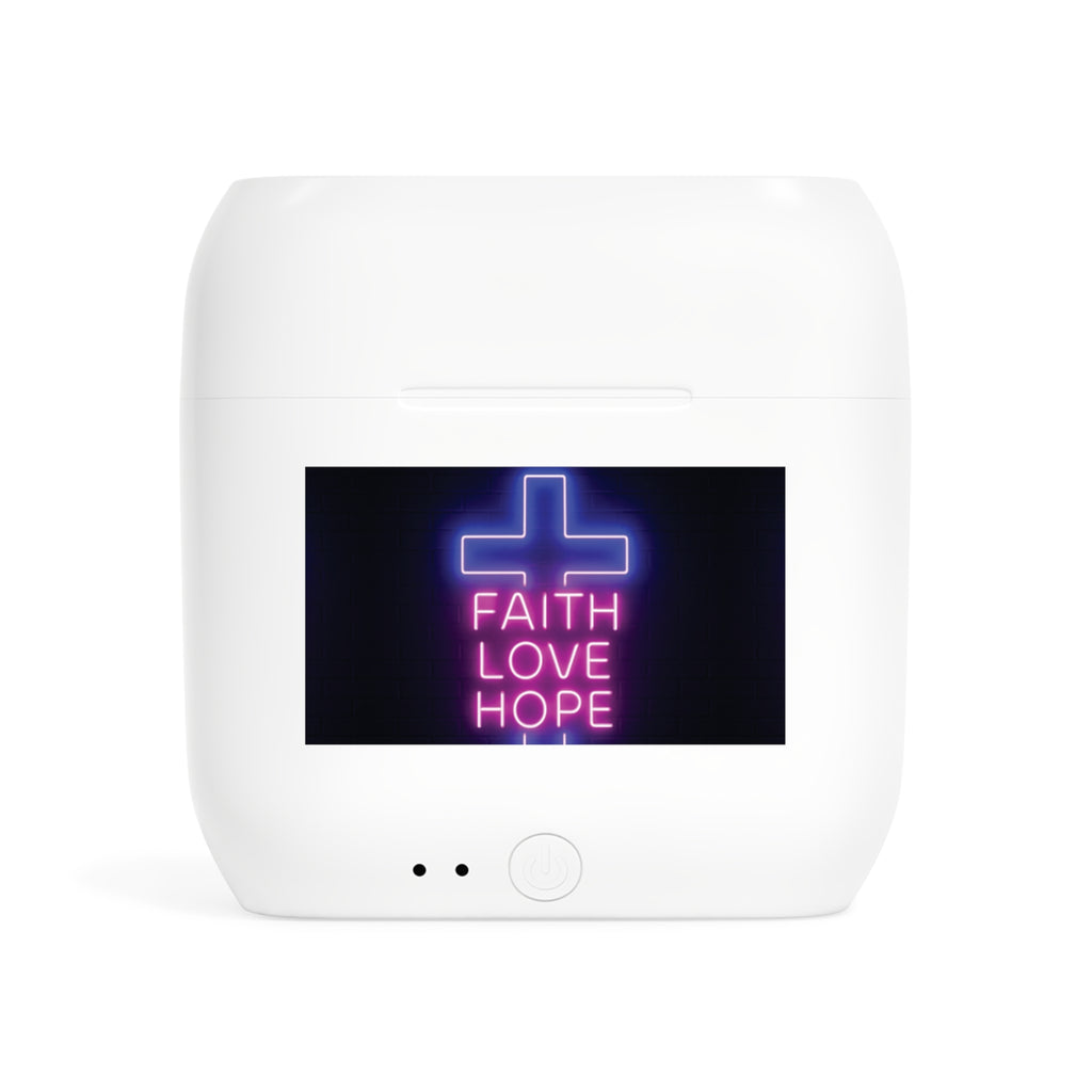 Wireless Earbuds - Faith Love Hope Design