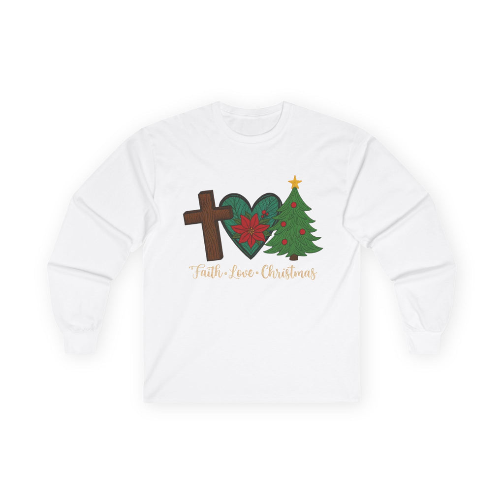 Faith Love Christmas Long Sleeve Tee