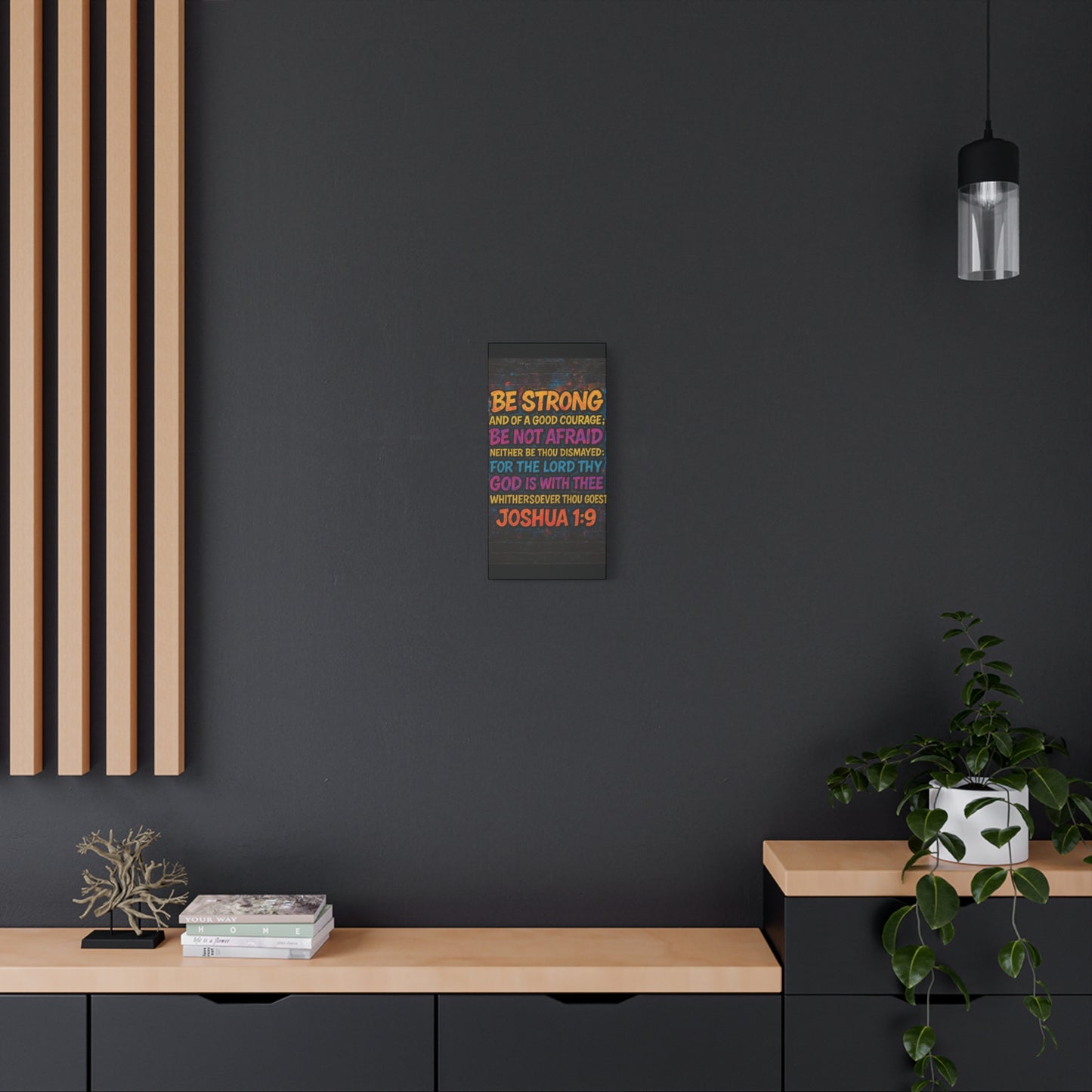 Canvas Print - Joshua 1:9 Bible Verse