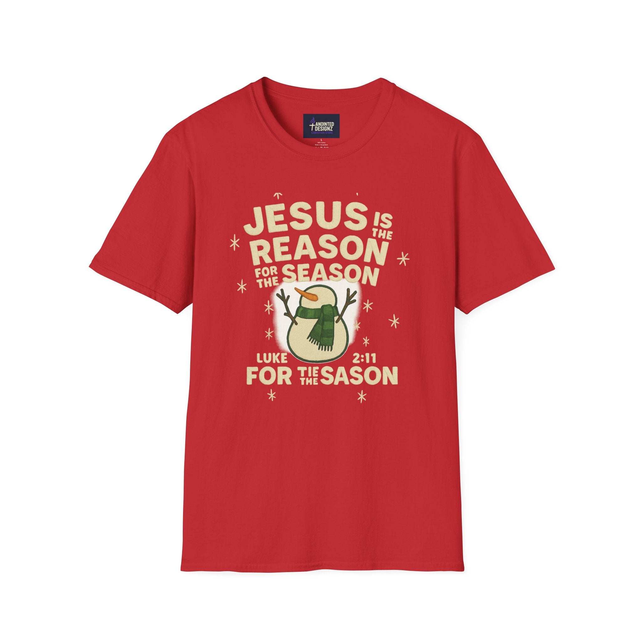 Jesus Is the Reason for the Season Snowman Christmas T-Shirt