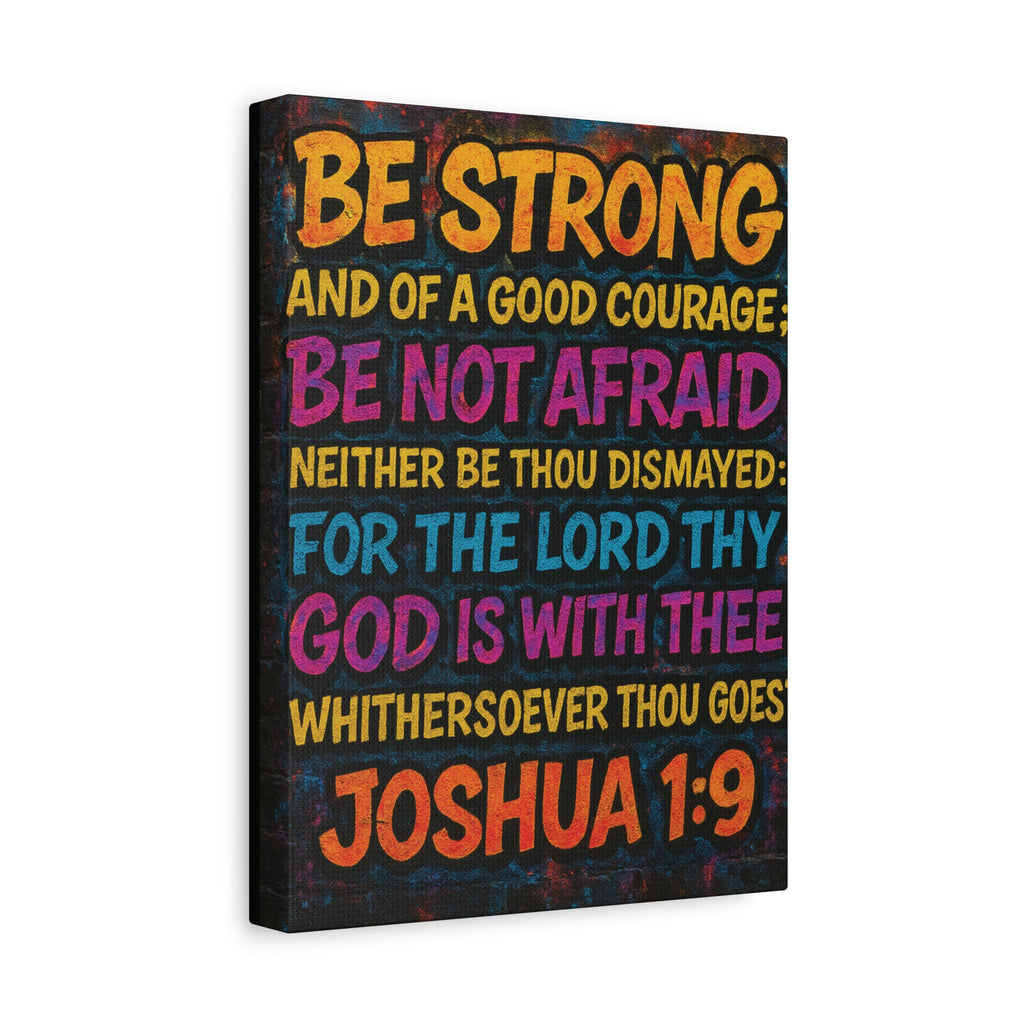 Canvas Print - Joshua 1:9 Bible Verse