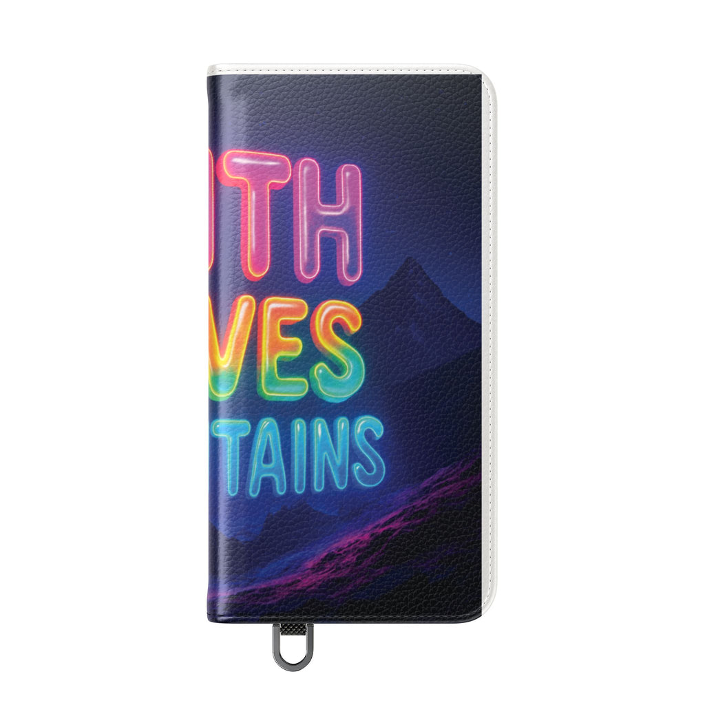 Vibrant Faith Flip Cases with Neon Design, Perfect for Gifts, Inspirational Phone Cover, Trendy Accessory, Motivational Quote Case