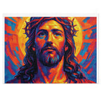 Vibrant Jesus Puzzle, Jigsaw Puzzle Gift, Religious Home Decor, Spiritual Activity, Family Game Night, Educational Fun