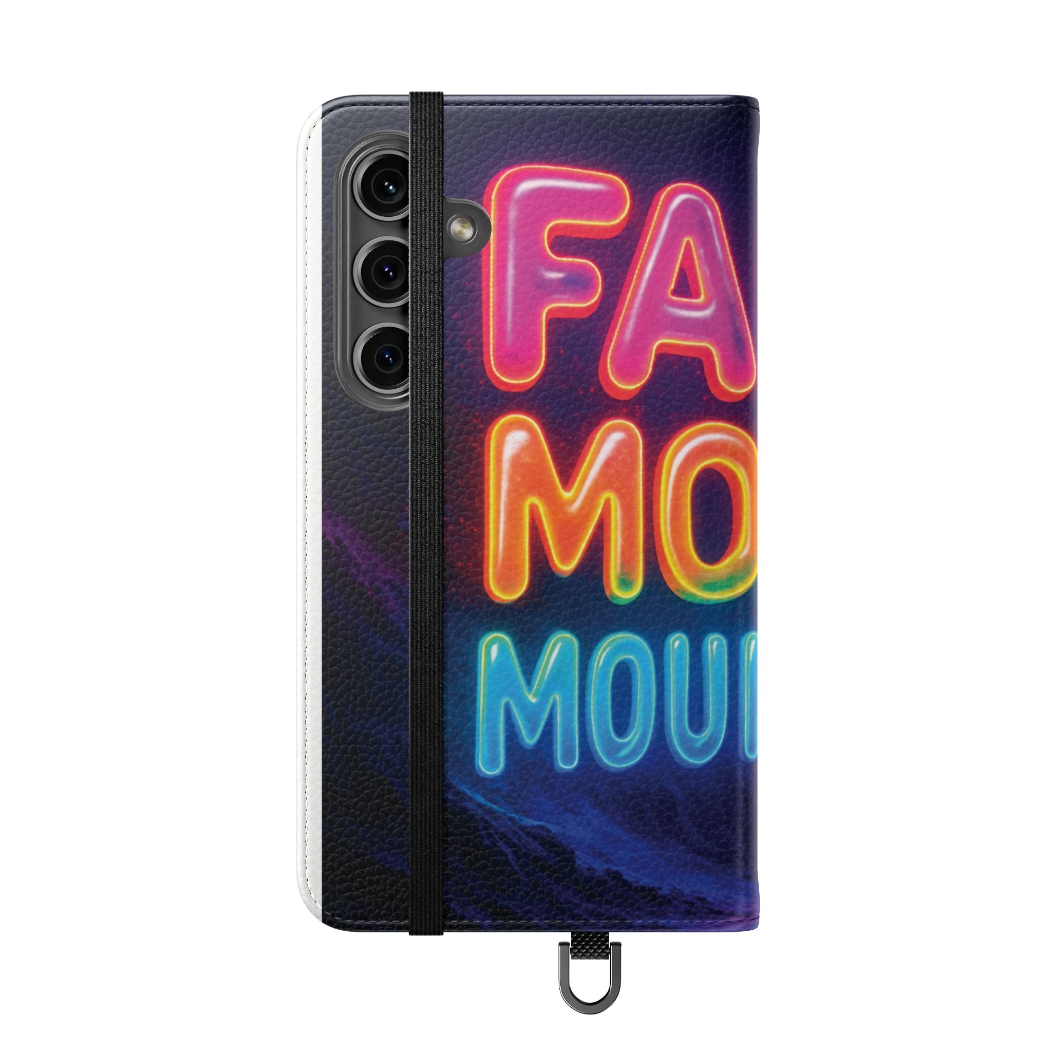 Vibrant Faith Flip Cases with Neon Design, Perfect for Gifts, Inspirational Phone Cover, Trendy Accessory, Motivational Quote Case