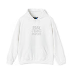 Pray Trust Repeat Hoodie — Inspirational Faith Sweatshirt