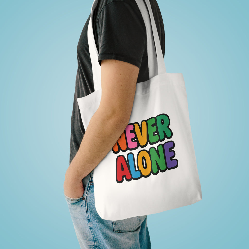 Tote Bag - 'Never Alone with Jesus' Design