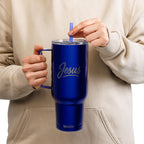 Stylish "Jesus" Insulated Tumbler - 40oz Engraved Drinkware, Perfect for Hot & Cold Beverages, Gift for Coffee Lovers, Jesus Design