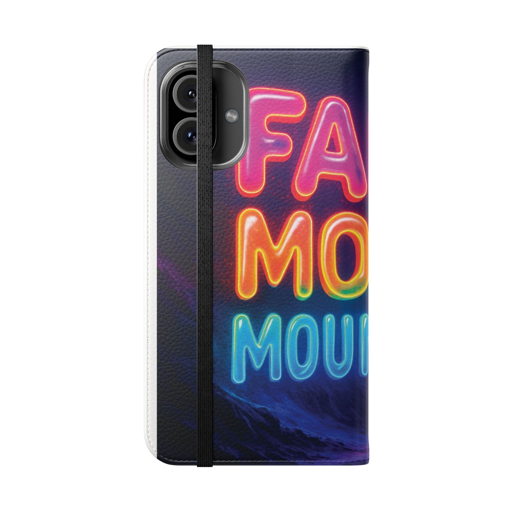 Vibrant Faith Flip Cases with Neon Design, Perfect for Gifts, Inspirational Phone Cover, Trendy Accessory, Motivational Quote Case