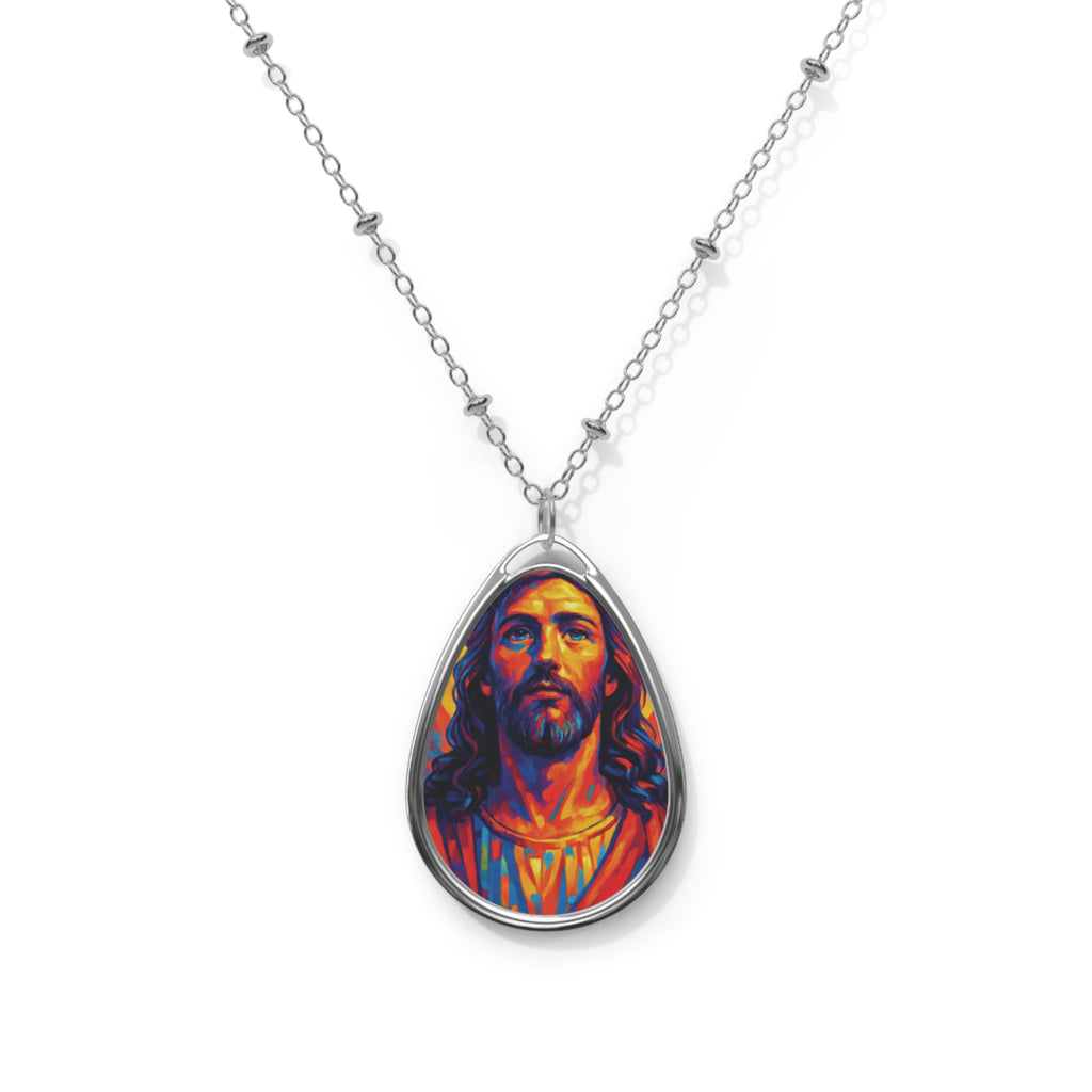Necklace Jesus Oval