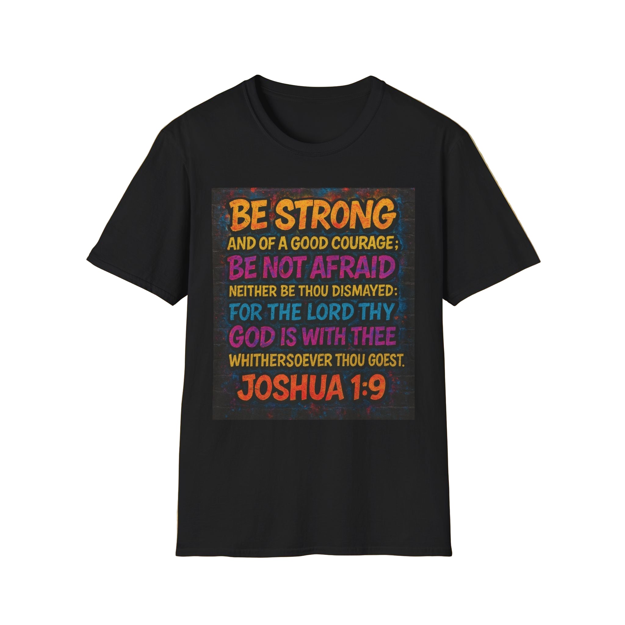 Bible Verse Softstyle T-Shirt Joshua 1:9