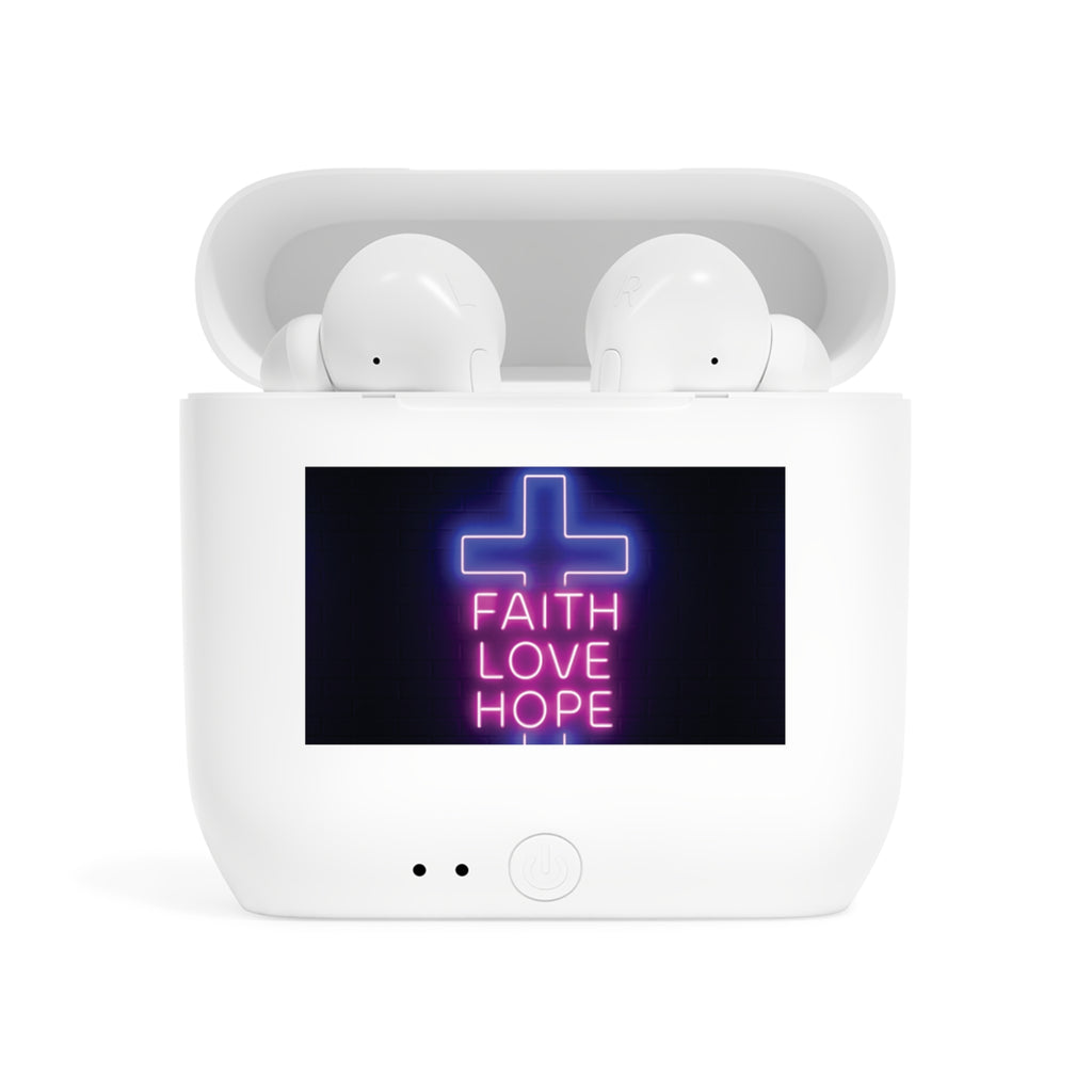 Wireless Earbuds - Faith Love Hope Design