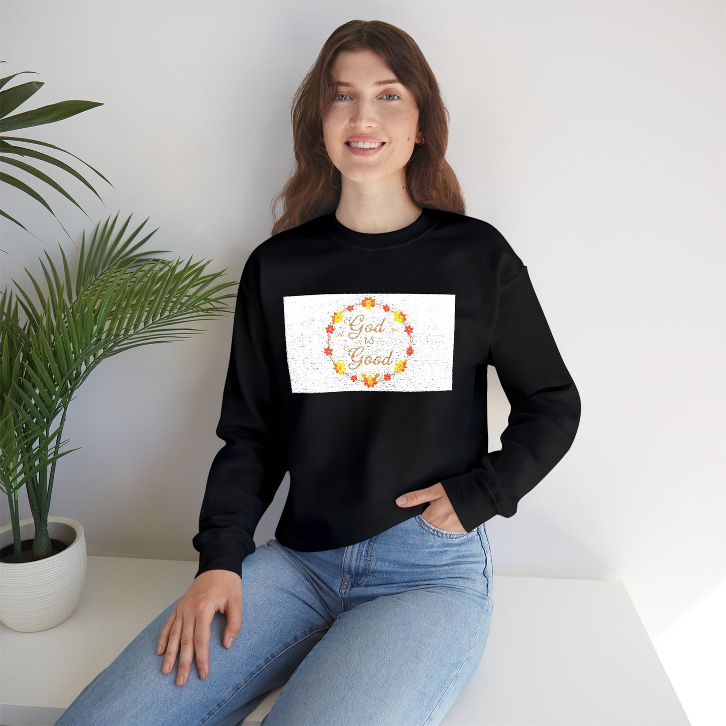 Floral God Is Good Sweatshirt