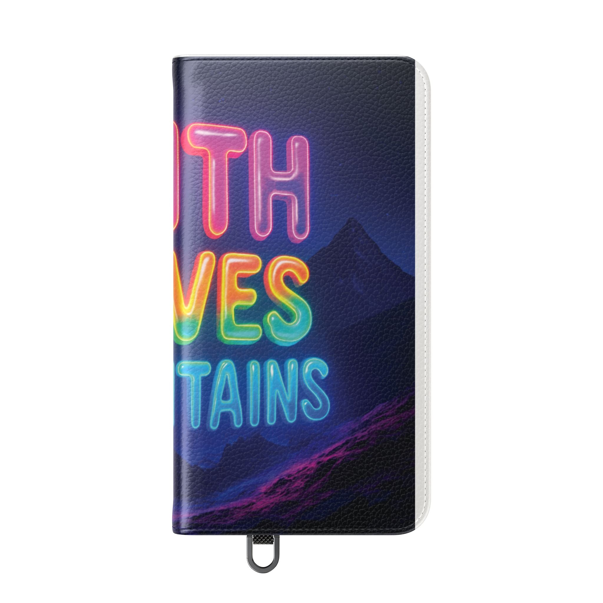 Vibrant Faith Flip Cases with Neon Design, Perfect for Gifts, Inspirational Phone Cover, Trendy Accessory, Motivational Quote Case